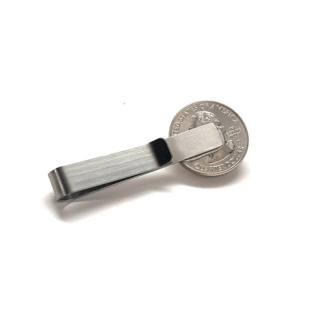 Tie Clip Wyoming State Quarter Enamel Coin Tie Bar Travel Souvenir Coins Keepsakes Cool Fun Comes with Gift Box Image 3