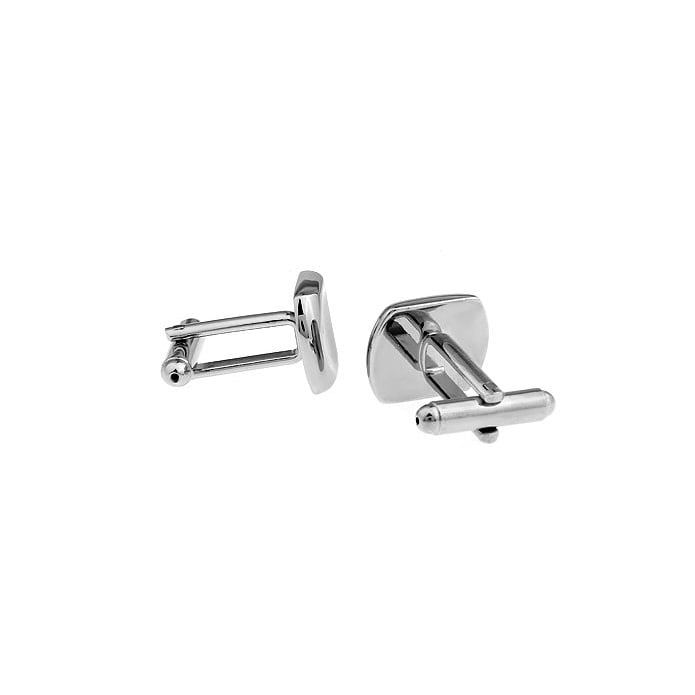 Shiny SIlver Great Basin Cufflinks Curved Bullet Post Highly Detailed 3D Design Unique Cool Cuff Links Comes with Gift Image 3
