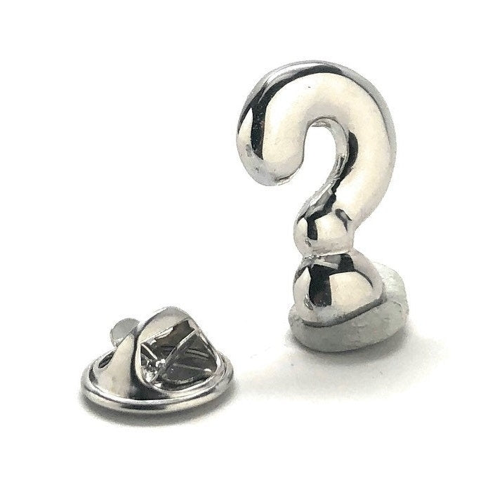 Enamel Pin Question Mark Lapel Pin riddle me this! The Ridler Tie Tack Image 1