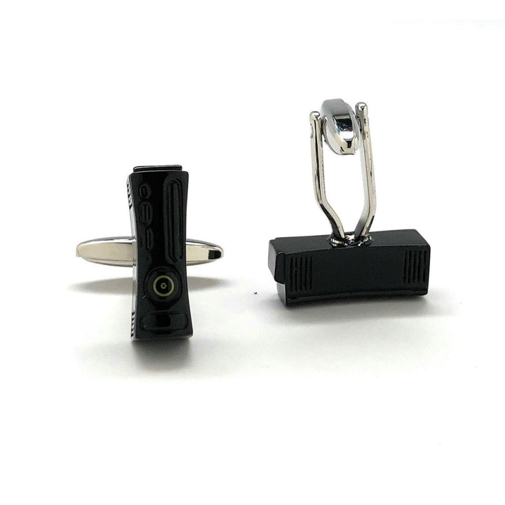 Cufflinks Video Game Console Black Edition Video Gamer Cuff Links Fun Nerdy Cool Unique Comes with Gift Box Image 4