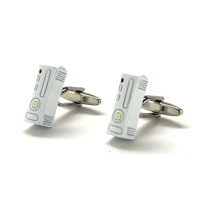 Cufflinks Video Game Console White Edition Video Gamer Cuff Links Fun Nerdy Cool Unique Comes with Gift Box White Image 1