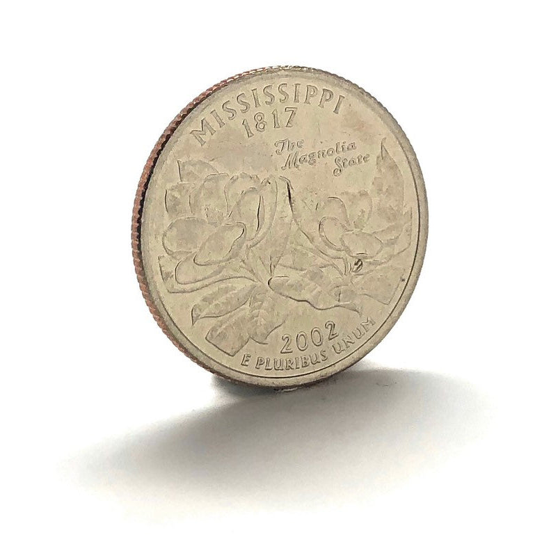 Enamel Pin Mississippi State Quarter Enamel Coin Lapel Pin Tie Tack Travel Souvenir Coins Keepsakes Cool Fun Collector Image 2