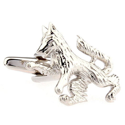 Silver Werewolf Wolf Cufflinks and Creature of the Night Cufflinks Cuff Links Image 1