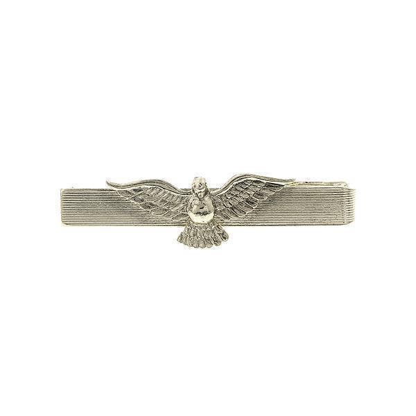 Vintage Dove Tie Bar SIlver Intricately Designed Dove Peace on Earth Tie Clip Gifts for Men Image 1