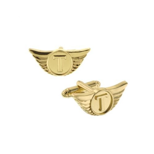 Enamel Super Hero Gold Thor Wings Cufflinks Cuff Links Show Off Your Hero God of Thunder Cool Fun Collector Comes with Image 1