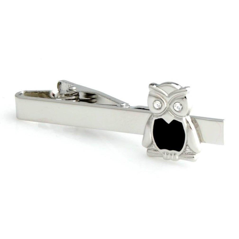 Owl Tie Clip Tie Bar Silver Very Cool Comes with Gift Box Harry Potter Hogwarts Gryffindor Slytherin Ravenclaw Image 1