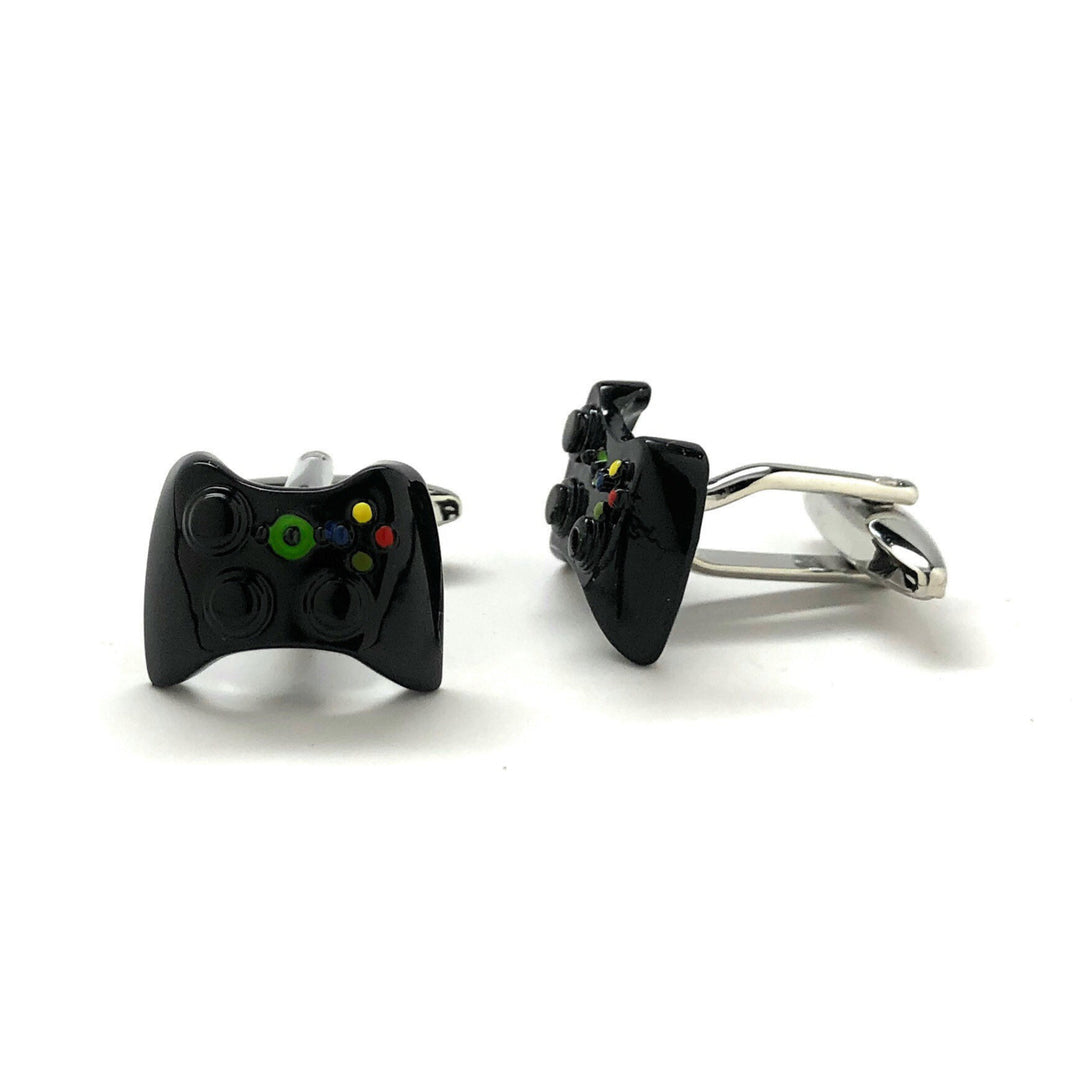 Cufflinks Video Game Controller Black Edition Video Gamer Cuff Links Fun Nerdy Cool Unique Comes with Gift Box Image 2