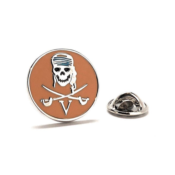 Pirate Enamel Pin Skull and Cross Bones lapel Pin Calico Jack Sea Sailor Navy Tie Tack 4 Different Styles to Choose From Image 4