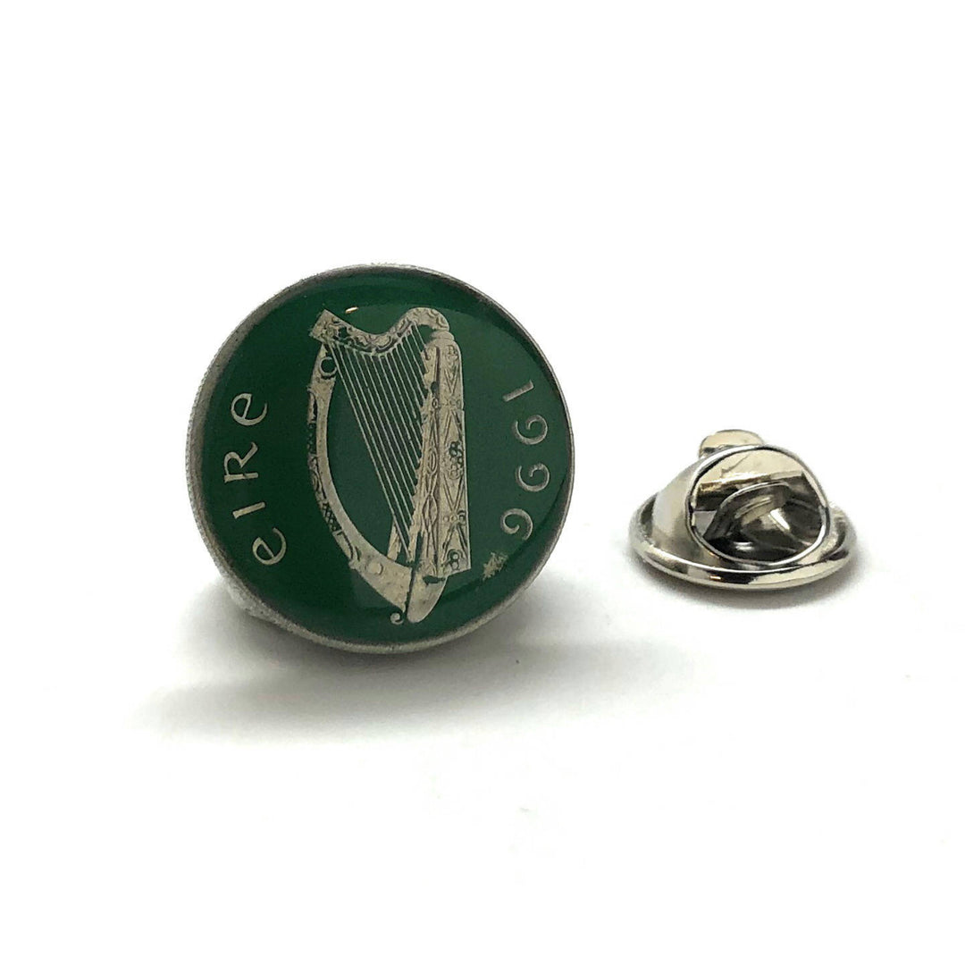 Enamel Pin Collector Hand Painted Irish Enamel Coin Lapel Pin Tie Tack Travel Souvenir Ireland Coins Keepsakes Cool Fun Image 1
