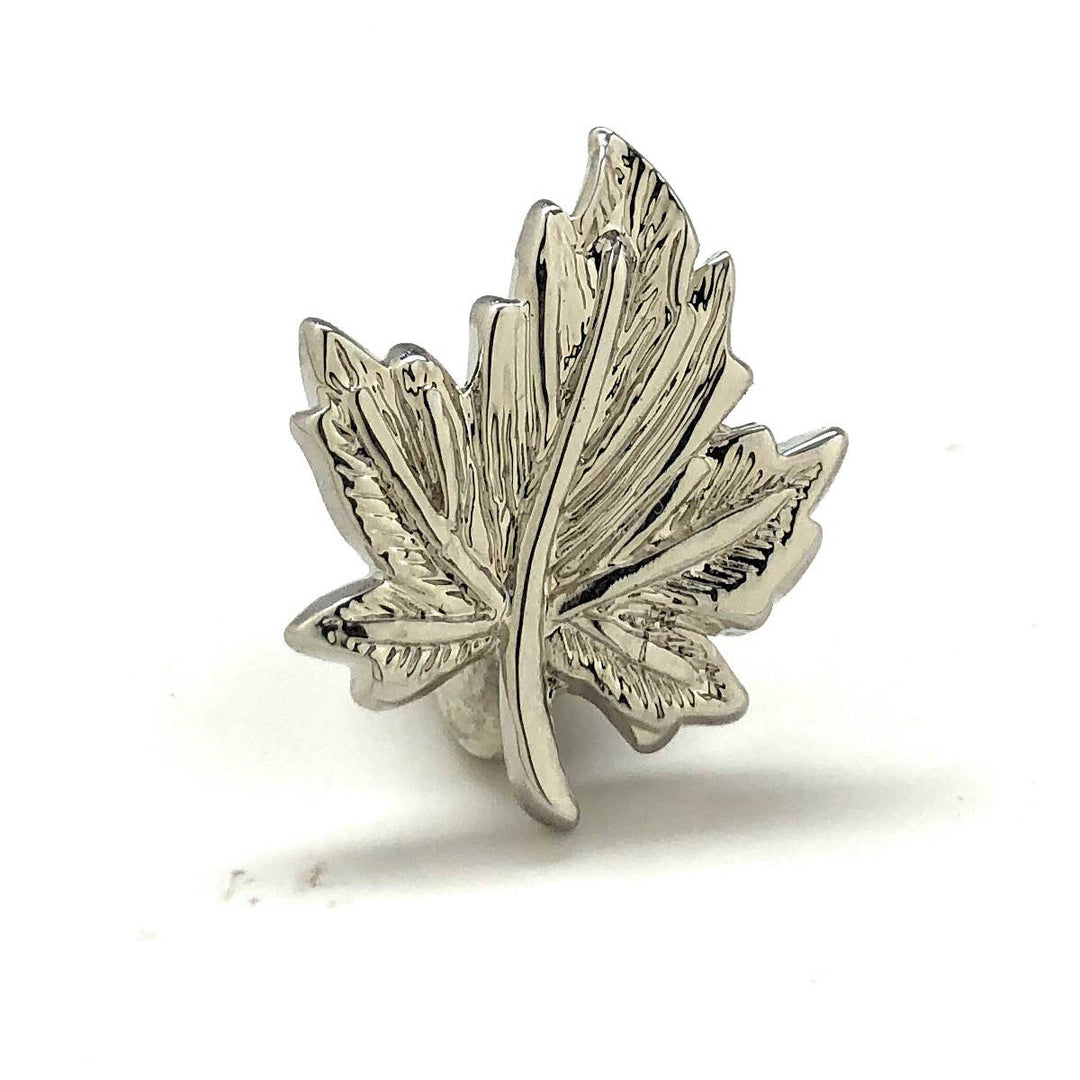 Enamel Pin Canada Lapel Pin Maple Leaf Pin Collector Oh Canada Lapel Pin Silver Tone Maple Leaf Tie Tac Comes with Gift Image 2