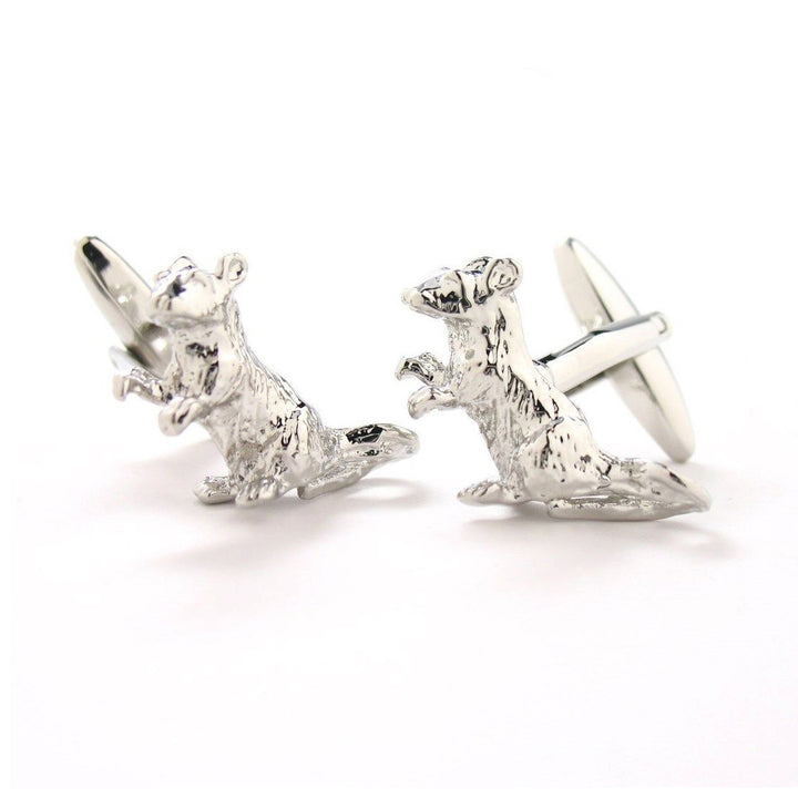 Silver Mouse Cufflinks Mischievous Little Mouse Cufflinks Silver Tone Cuff Links Very Unique The Coolest Gift Gifts for Image 1