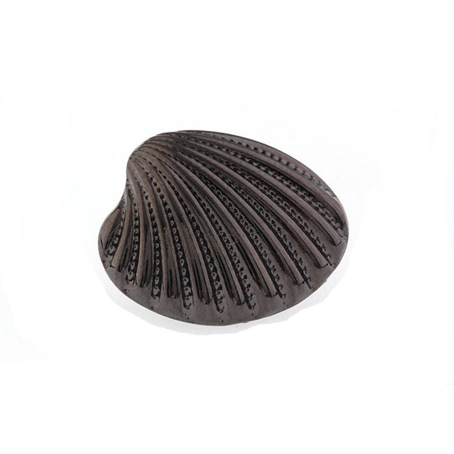 Lapel Pin Gunmetal Tone Shells of the Sea Enamel Pin Tie Tack Image 1