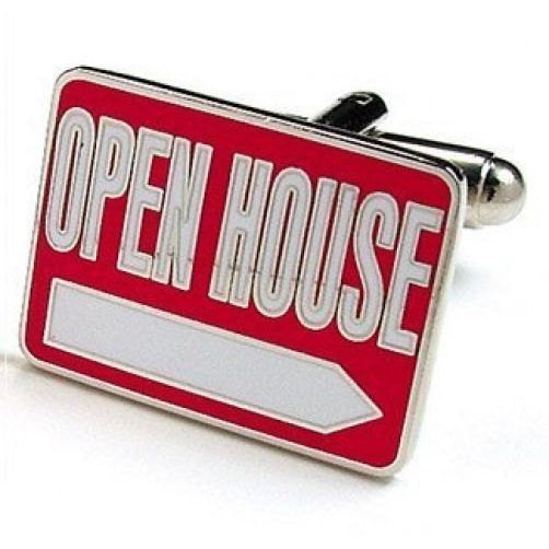 Realtor Open House Cufflinks Realty Cufflinks Cuff Links Image 1