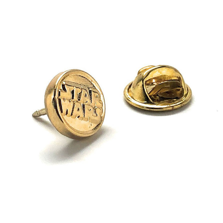 Enamel Pin Star Wars Gold Ligo Lapel Re-purposed Star Wars Jewelry Tie Tack 3-D Design Image 3