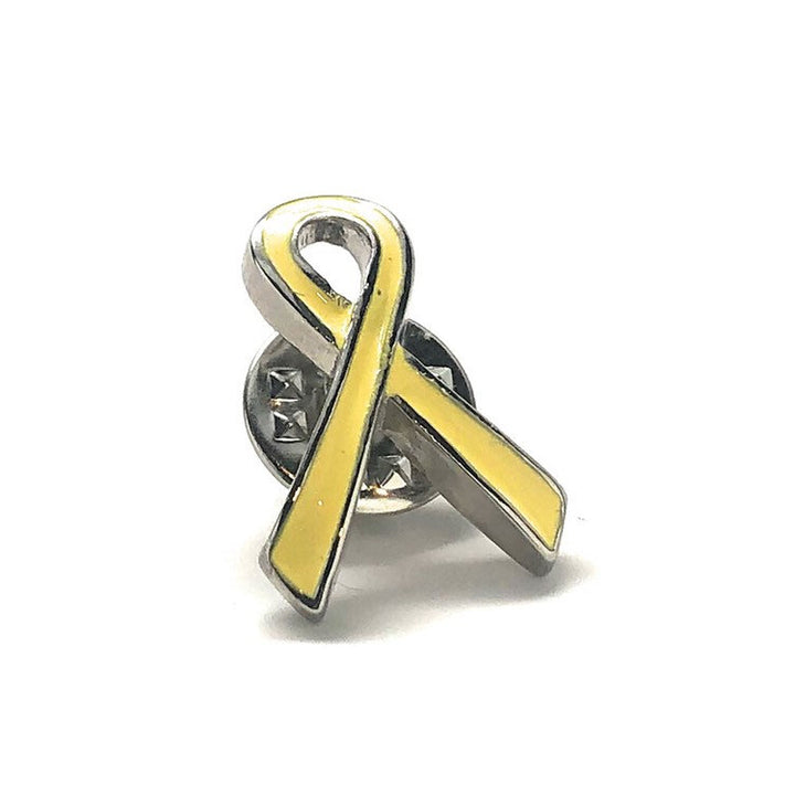 Enamel Pin Yellow Ribbon Lapel Pin Tie Tack Support the Troops Tie Tack Image 2