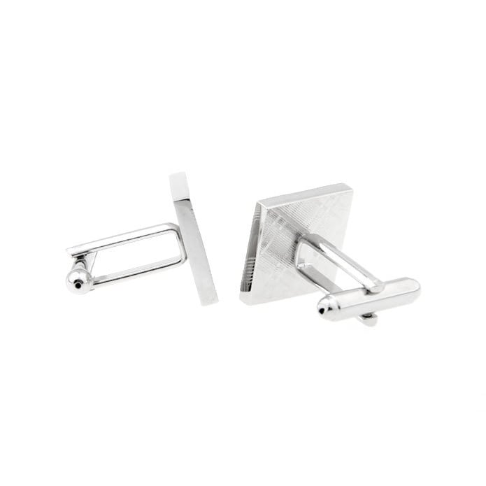 Silver Plaid Cufflinks Wearin O the Glen Plaid Silver Tone Cuff Links Comes with Gift Box Image 3
