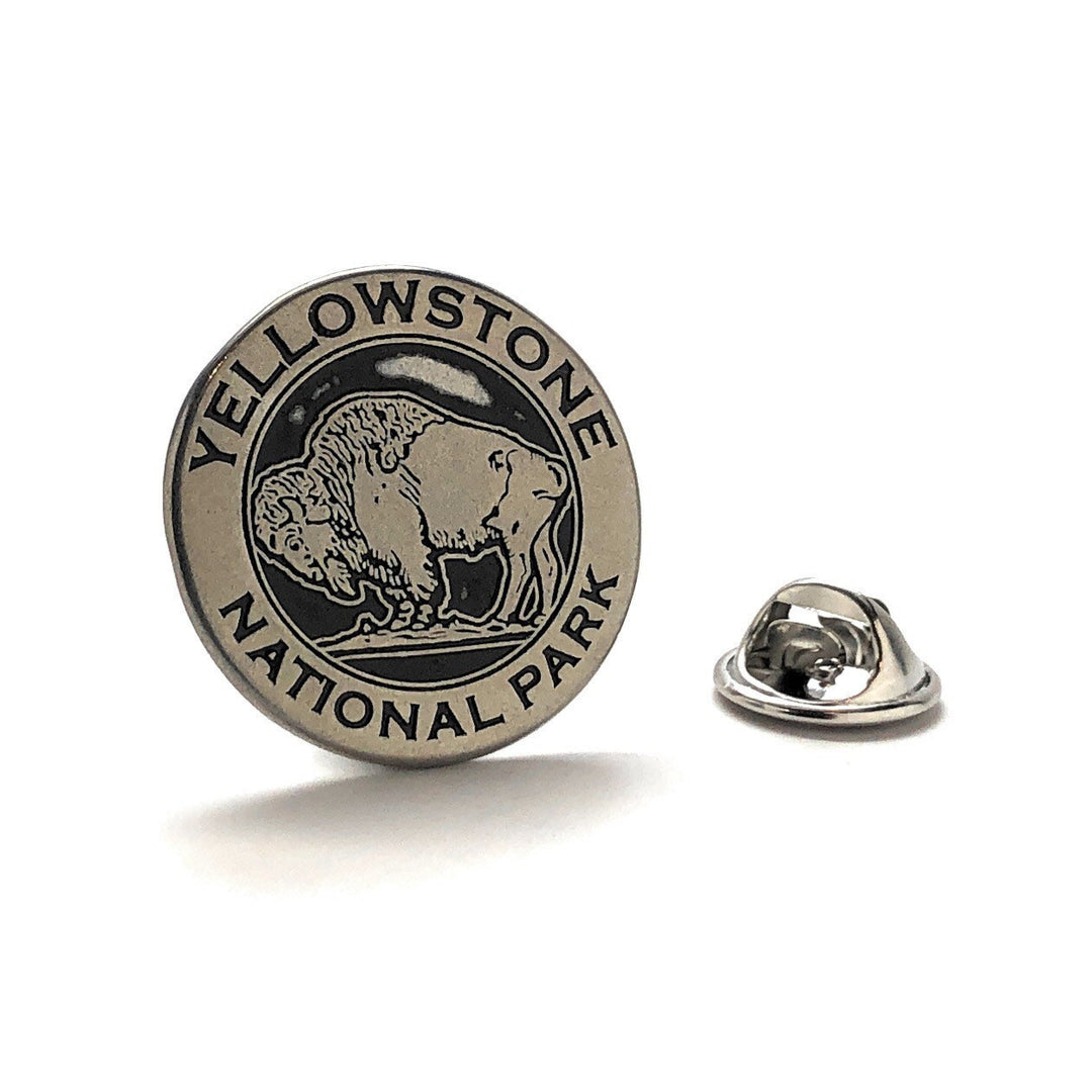 The Complete Yellowstone Series Lapel Pins Buffalo Grizzly Bear Old Faithful Wolf Token Tie Tack Tokens Classic Yellow Image 3