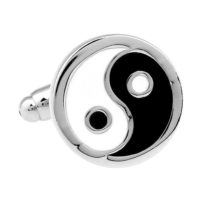Eastern Thought Religion and Zen Yin Yang Cufflinks Cuff Links Image 1