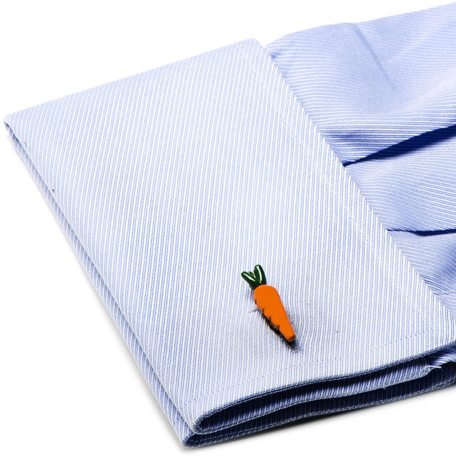 Mise en Place Carrot Cufflinks Fun Cuff links culinary wizard or a fine food aficionado White Elephant Gifts Image 3