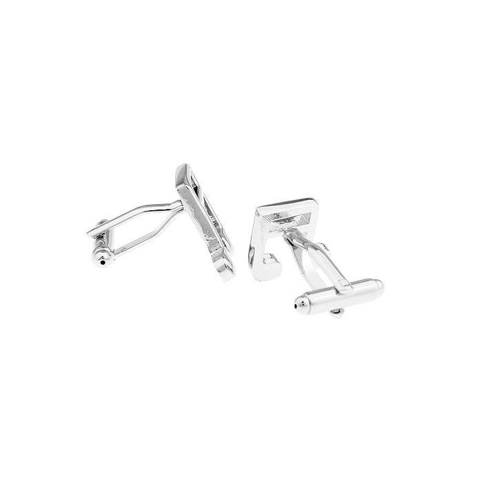 Silver Music Note Cufflinks Sixteenth Notes Music Piano Orchestra Conductor Cuff Links Image 2