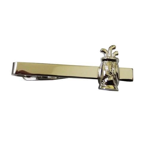 Golf Golfer Sport Ball Tie Clip Tie Bar Silver Tone Very Cool Comes with Gift Box Image 1