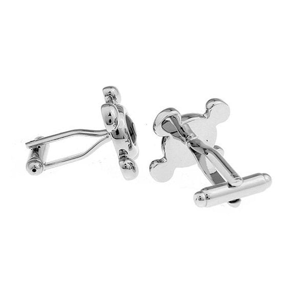Silver Tone Cufflinks Hot and Cold Faucet Cuff Links Popular for the Builder or Contractor in Our Lives Comes with Gift Image 4