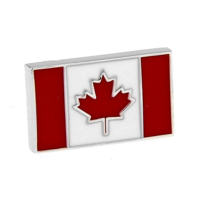Enamel Pin Canada Flag Lapel Pin Tie Tack Collector Pin Red Enamel Flag Travel Souvenir Art Hand Painted Authentic Flag Image 2