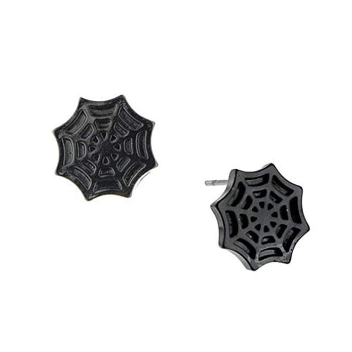 Spider man Earrings Spider Web Spider Stud Post Earrings Superhero Collection Jewelry Spiderman Image 1