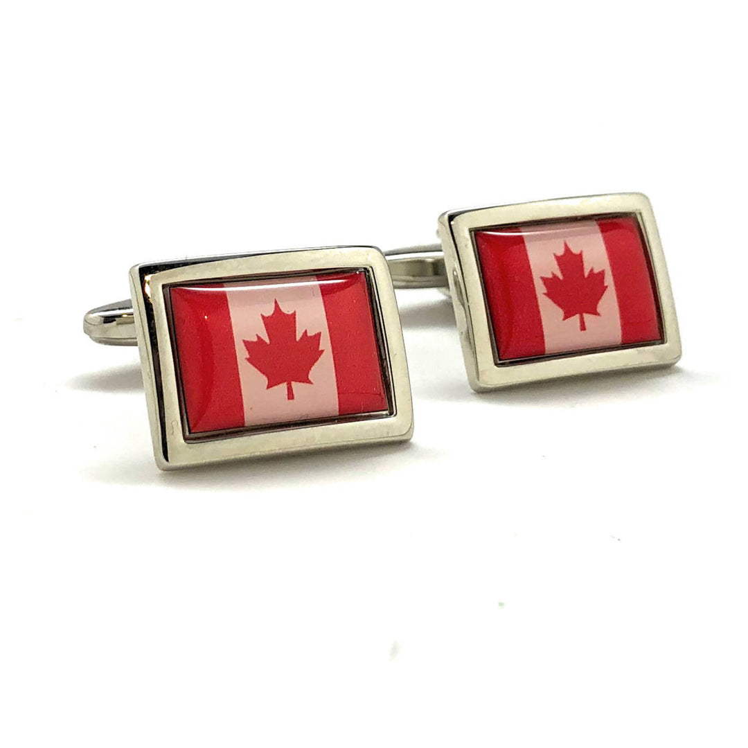 The Nation of Canada Cufflinks Canadian Flag Cufflinks Canadian Canada Flag Cufflinks Montreal Toronto Canada Cuff Links Image 2