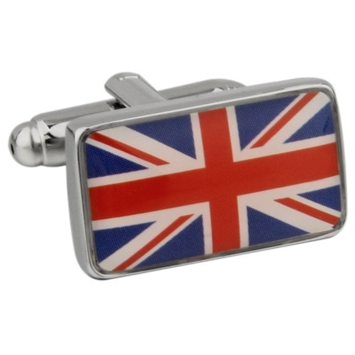 British Flag Cufflinks UK Union Jack London Cuff Links Image 1