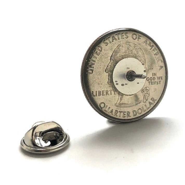 Enamel Pin Pennsylvania State Quarter Enamel Coin Lapel Pin Tie Tack Collector Pin Travel Souvenir Coins Keepsakes Cool Image 3