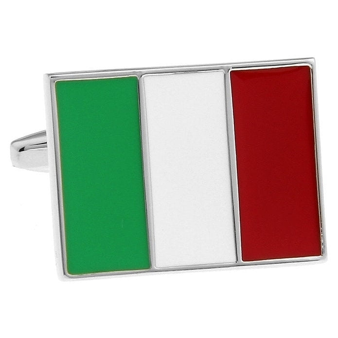 Italy Italian Flag Cufflinks Cuff Links Image 1