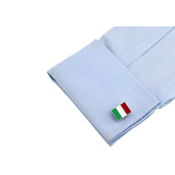 Italy Italian Flag Cufflinks Cuff Links Image 3
