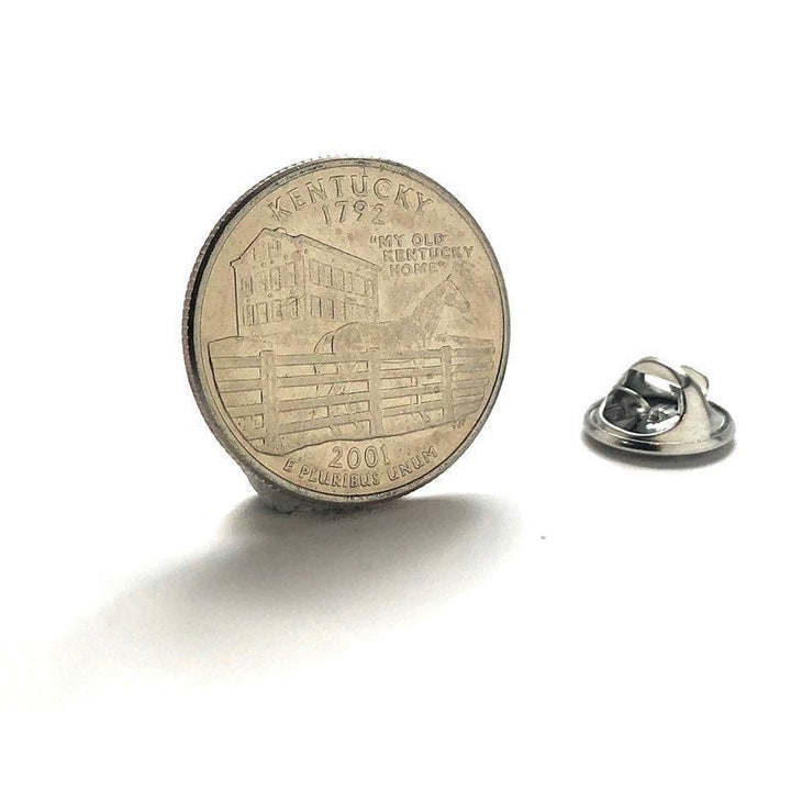 Enamel Pin Kentucky State Quarter Enamel Coin Lapel Pin Tie Tack Collector Pin Travel Souvenir Coin Keepsakes Cool Fun Image 1
