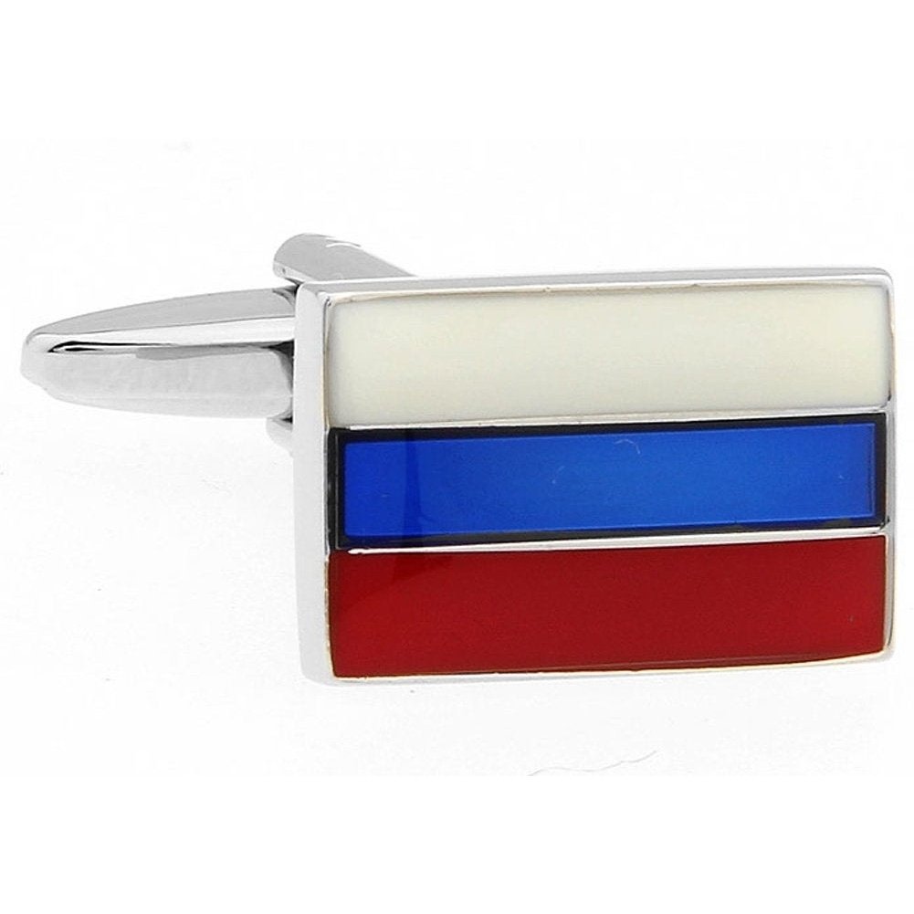 Russian Flag Flag of Russia Cufflinks Cuff Links Image 1