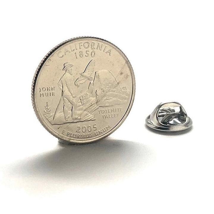 California State Quarter Lapel Pin Enamel Coin Tie Tack Enamel Pin Travel Souvenir Coins Keepsakes Cool Fun Comes with Image 1