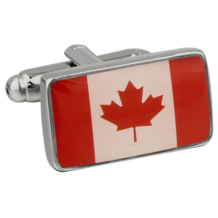 International Canadian Flag Cufflinks Canadian Canada Flag Cufflinks Montreal Toronto Canada Cuff Links Ottawa Cuff Image 1