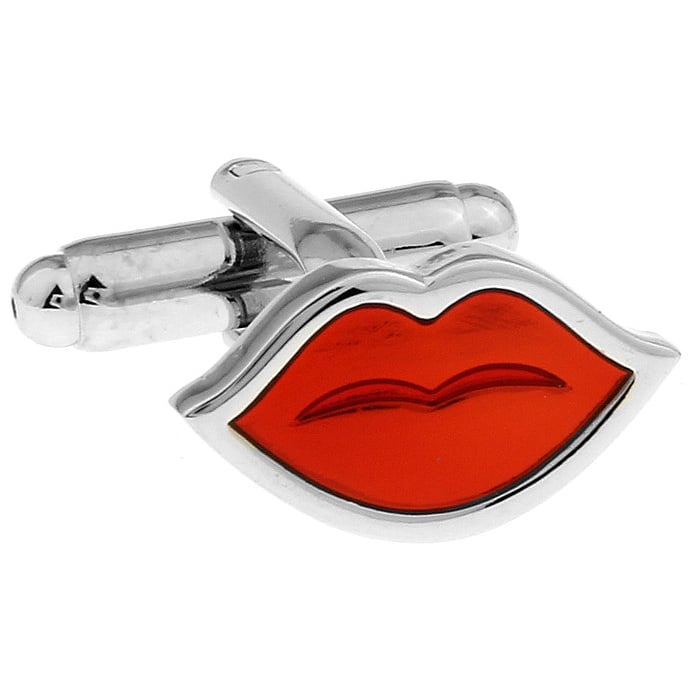 Red Hot Lips Kisses From the One You Love Cufflinks Image 1