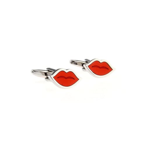 Red Hot Lips Kisses From the One You Love Cufflinks Image 2