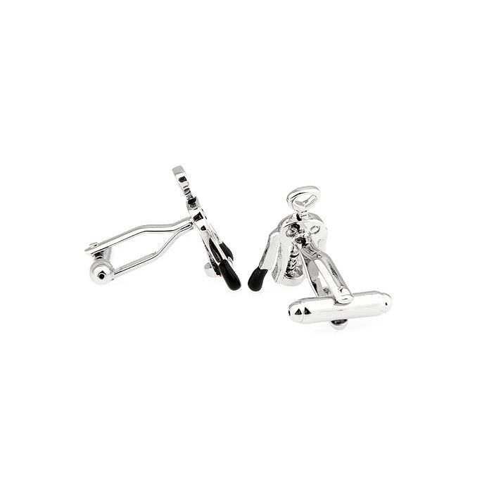 Cork Screw Cufflinks Open up the Bubbly Champagne Cuff Links Image 2