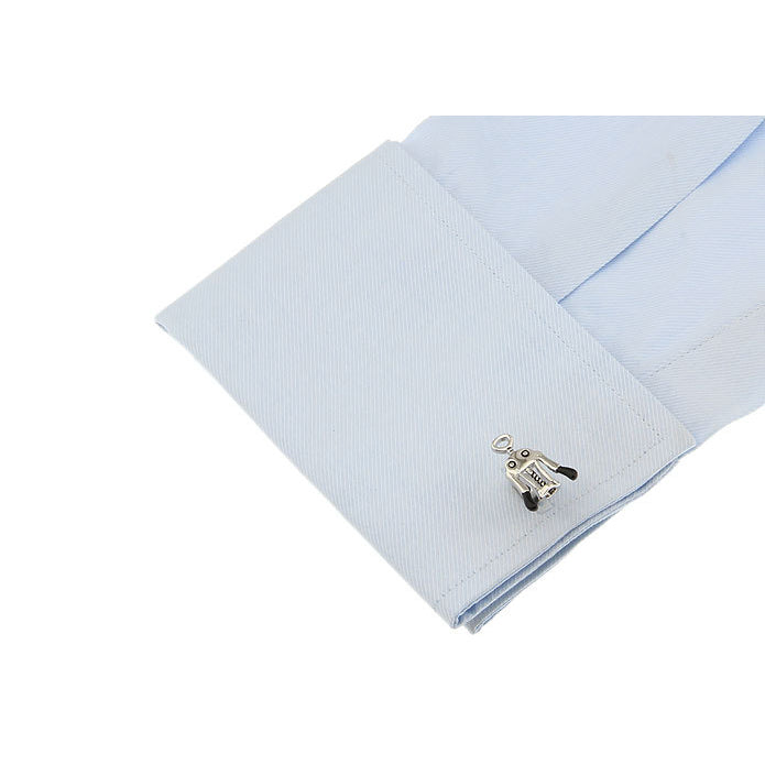 Cork Screw Cufflinks Open up the Bubbly Champagne Cuff Links Image 3