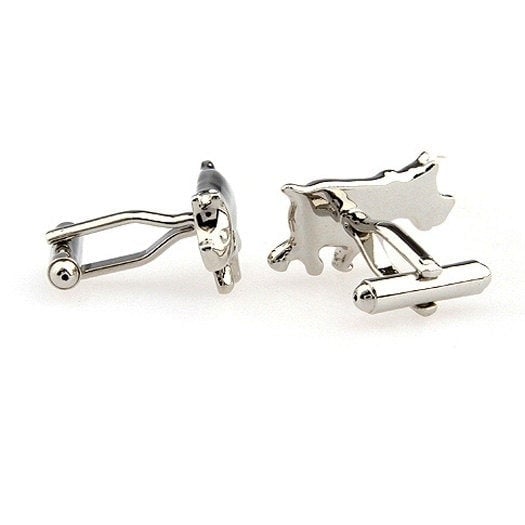 Running Rhino Cufflinks Silver Rhinoceros African Safari Animals Cuff Links Africa Zoo Keeper Image 4