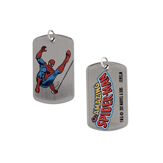 Dog Tag Marvel Comics Spiderman Spinning Web Dogtags Double Sided Dog Tag vintage jewelry Image 1