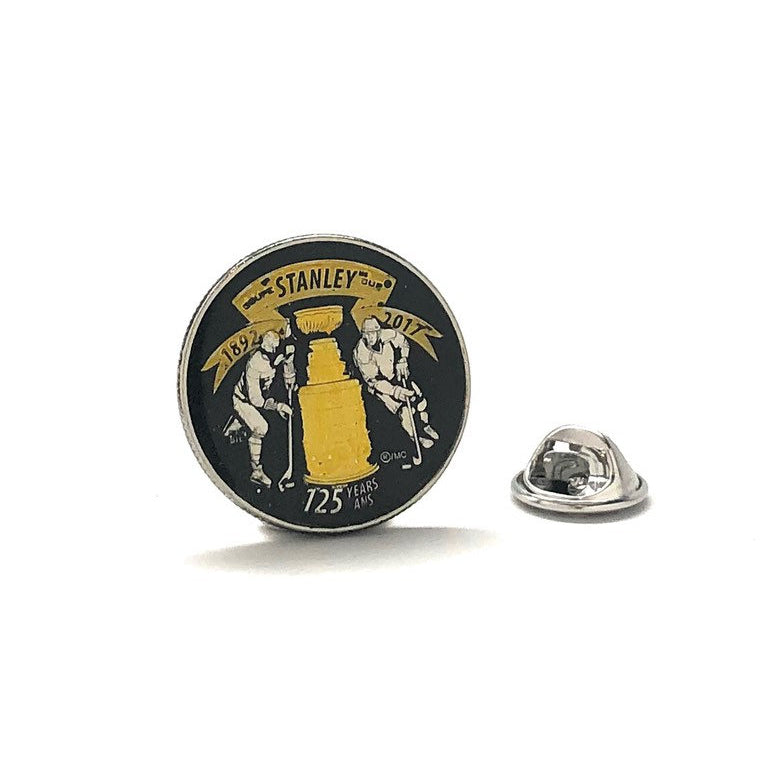 Hockey Gift Birth Year Enamel Pin Gold Edition Stanley Cup Enamel Coin Collectors Lapel Pin Hockey Gifts Royal Canadian Image 1