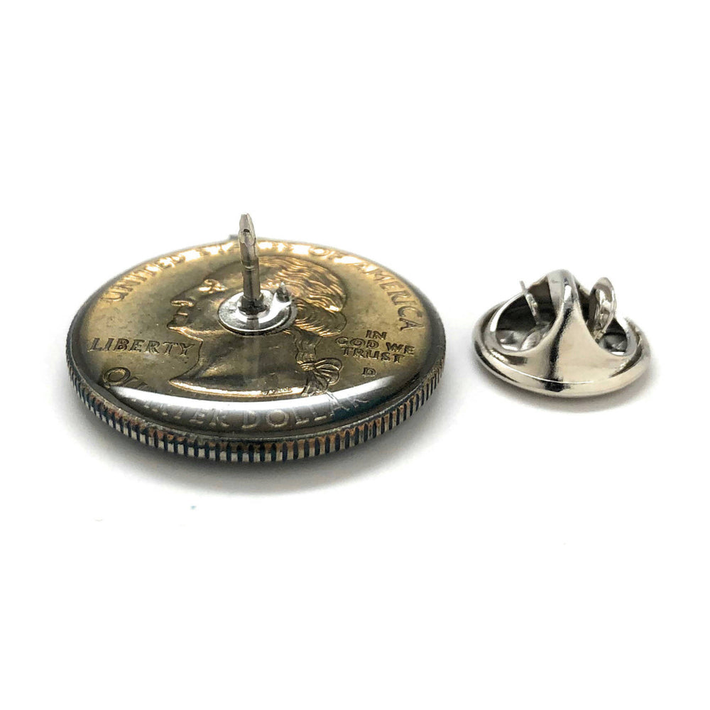 Coin Pin Hand Painted Idaho State Quarter Enamel Coin Lapel Pin Tie Tack Travel Souvenir Coins Keepsakes Cool Fun Comes Image 2