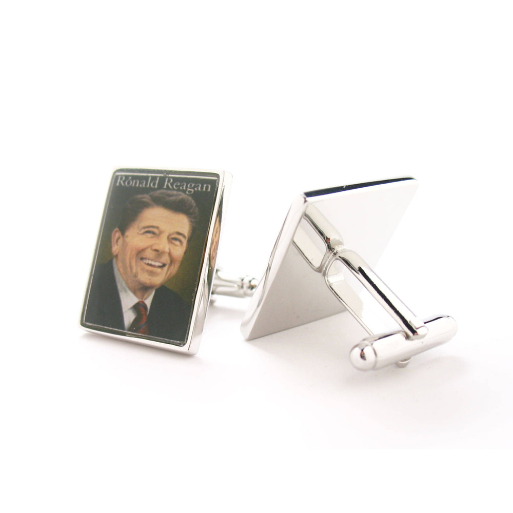 President Ronald Reagan Cufflinks Republican Party 40th Comes with Gift Box Governor of California Actor Image 2