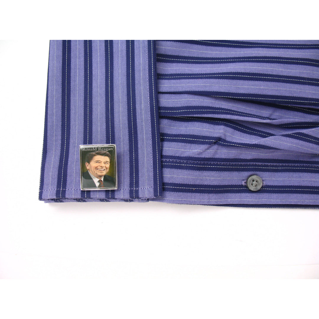 President Ronald Reagan Cufflinks Republican Party 40th Comes with Gift Box Governor of California Actor Image 4