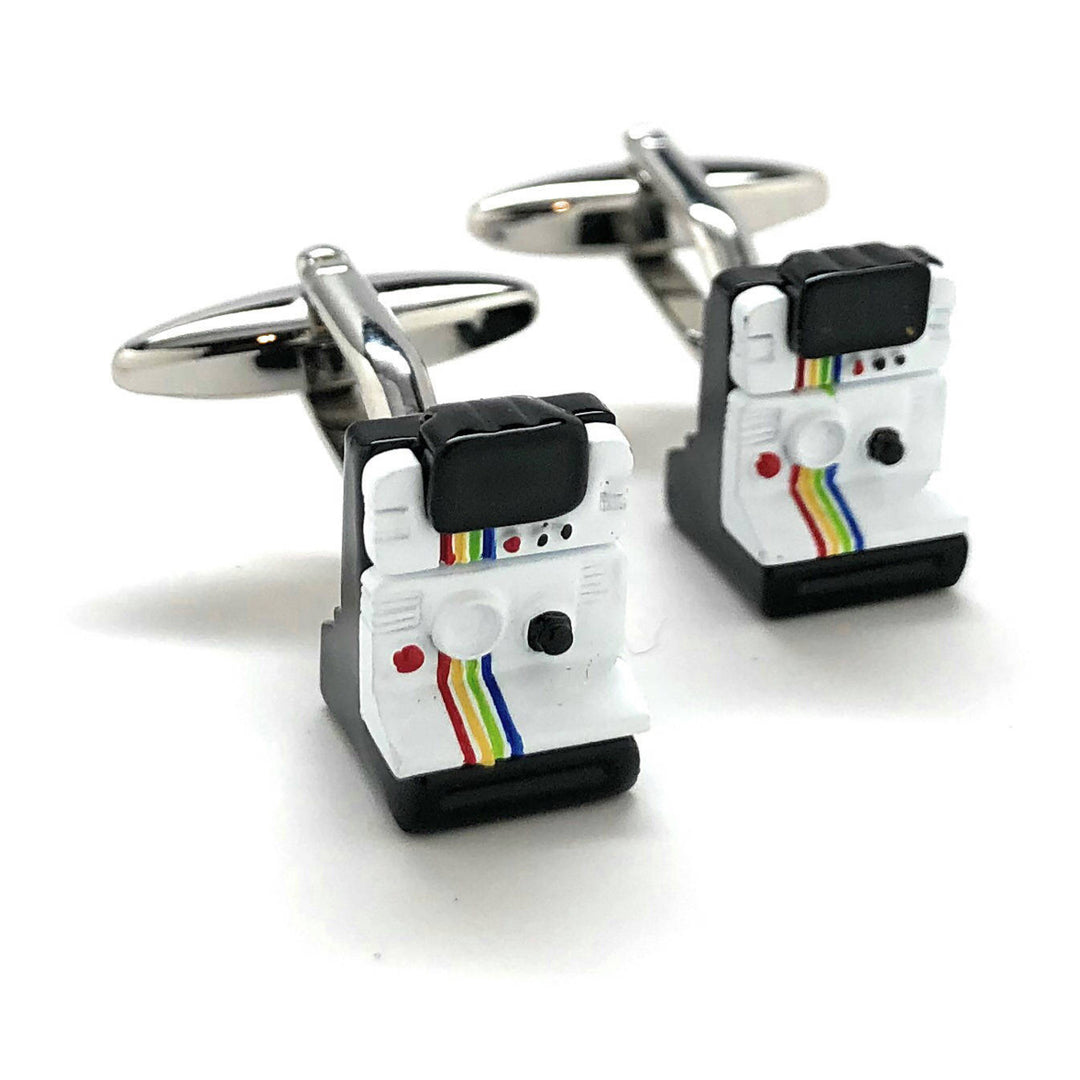 Instant Camera Cufflinks Old School Film Enthusiast Film Jewelry Buff Hobby Photographer Cool Fun Unique Cuff Links Image 1