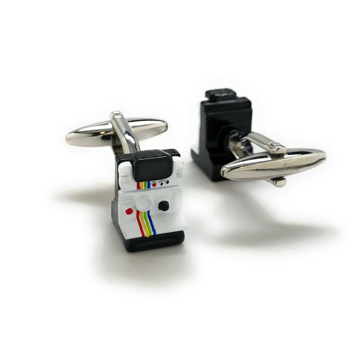 Instant Camera Cufflinks Old School Film Enthusiast Film Jewelry Buff Hobby Photographer Cool Fun Unique Cuff Links Image 3