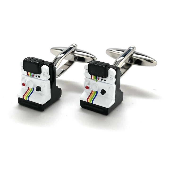 Instant Camera Cufflinks Old School Film Enthusiast Film Jewelry Buff Hobby Photographer Cool Fun Unique Cuff Links Image 4